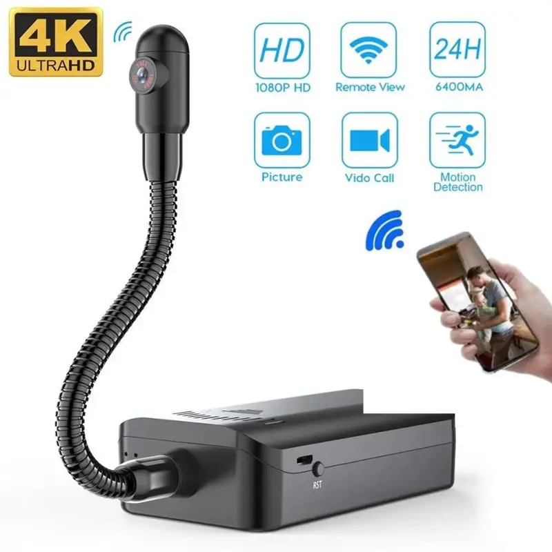 

HDlivecam 4K DIY camera Remote monitoring Secret micro camera wifi IP Security Cam espia Night Vision Motion Detect DV Camcorder