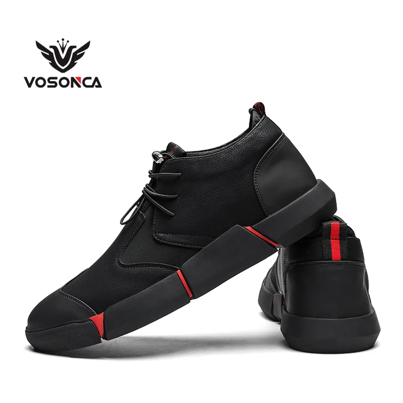 Vosonca Men Shoes Microfiber Leather Casual Fashion Personality High Quality Classic Comfortable Flats | Обувь