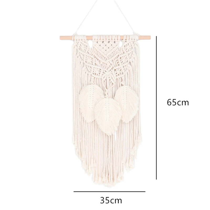 Новинка серый желтый розовый гобелен из макраме настенный богемный шик