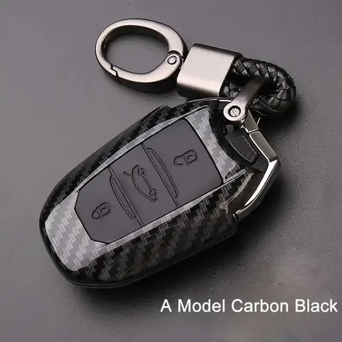 Чехол для автомобильного ключа из углеродного волокна для Peugeot 508 301 2008 3008 4008 407 Citroen C5 C6 C4L CACTUS C3XR DS