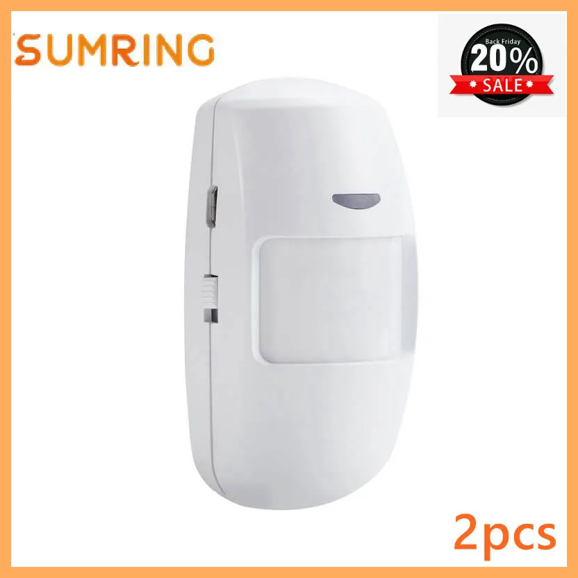 SUMRING 433MHZ Highly Sensitive Wireless PIR Motion Sensor Detector For Home Security Wifi GSM Alarm System | Безопасность и