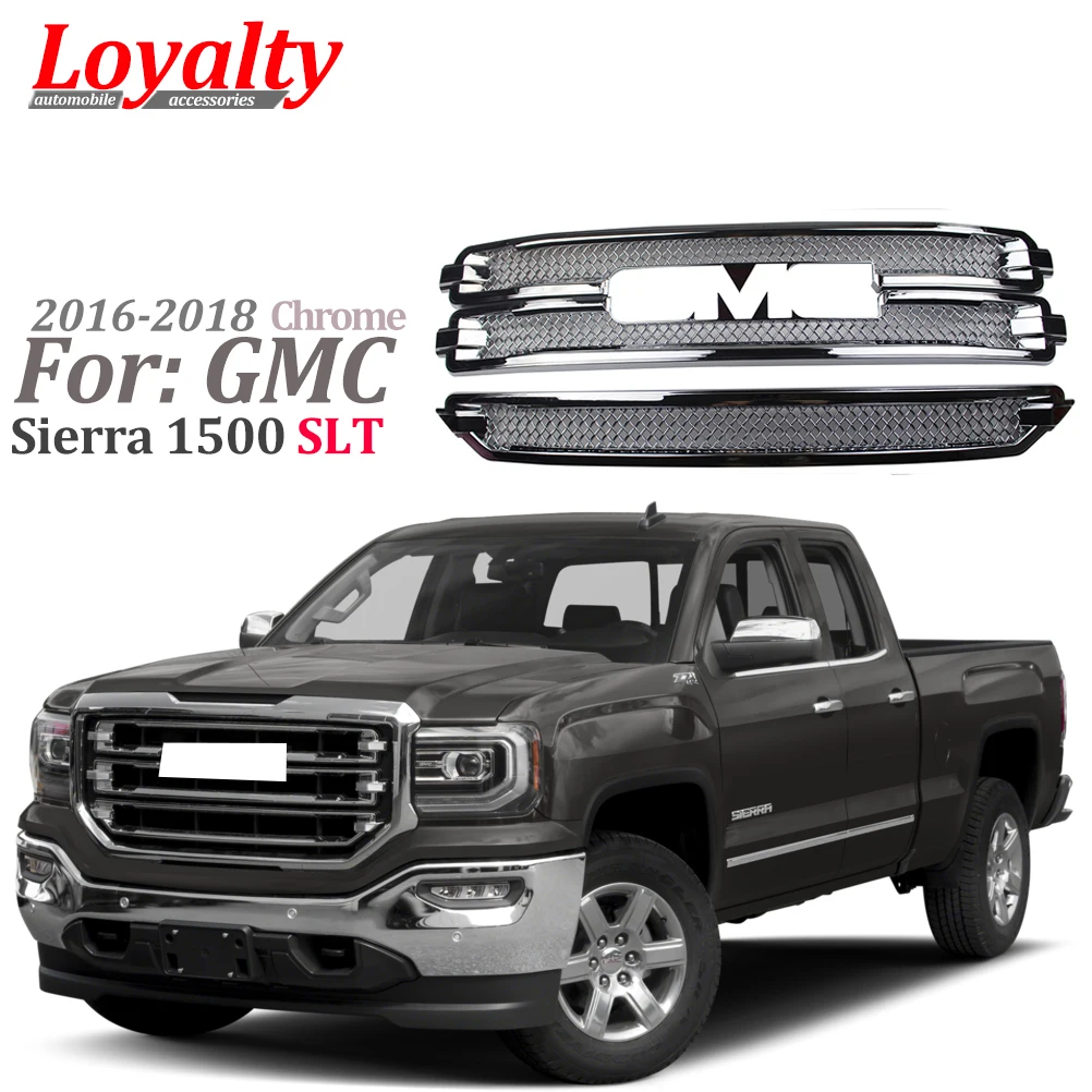 Лояльность бренд авто аксессуары для 2016 2017 2018 GMC Sierra 1500 SLT передняя решетка крышка