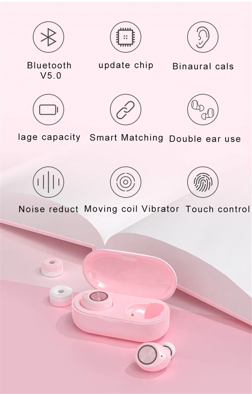Bluetooth наушники TWS TW60 Macaron беспроводные для iPhone 11 Pro Max гарнитура универсального