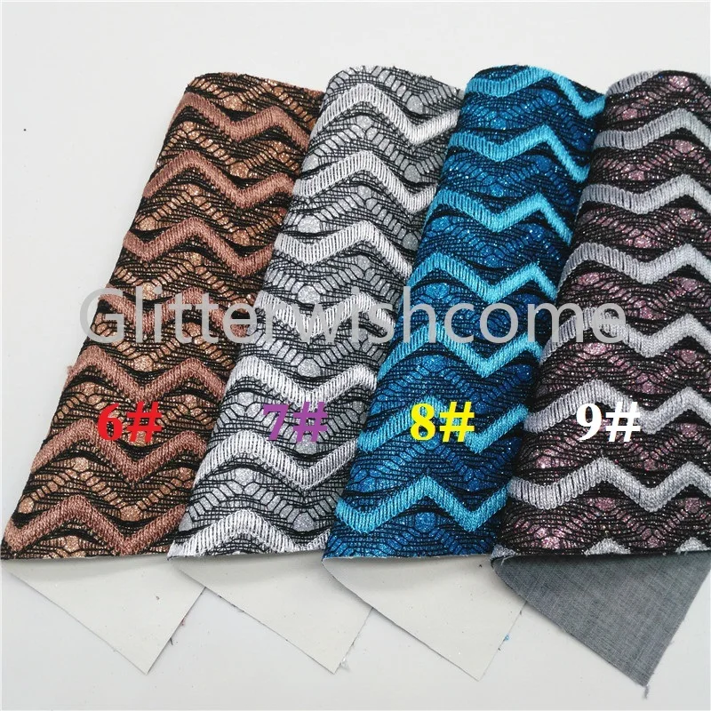 Glitterwishcome 21X29 см A4 размер винил для бантов блестящая ткань флокирование стрелка