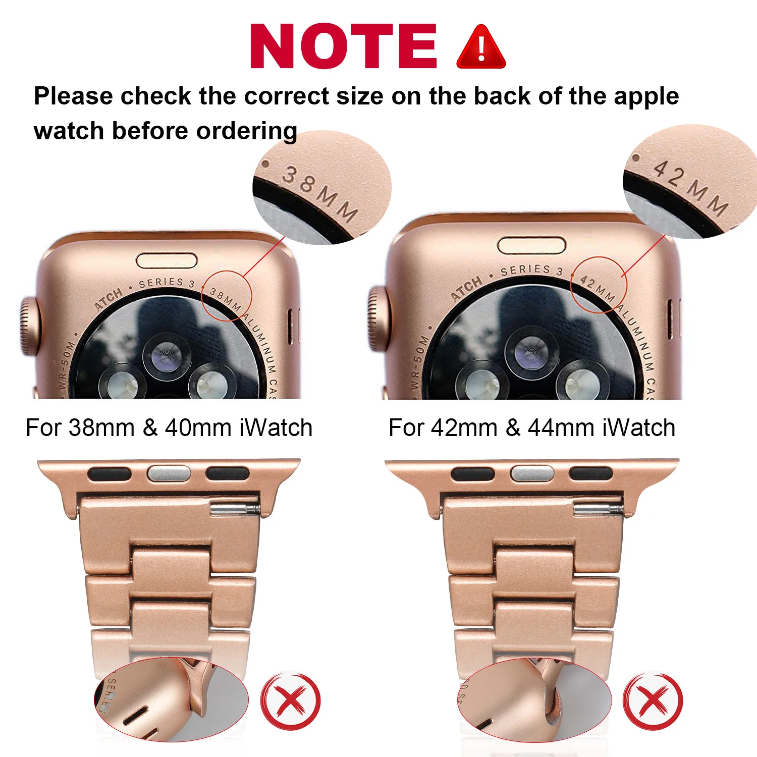 

Metal + diamond strap Compatible with Apple watch 44mm 42mm 40mm 38mm replacement bracelet strap for iwatch 6 5 4 3 2 1 SE band