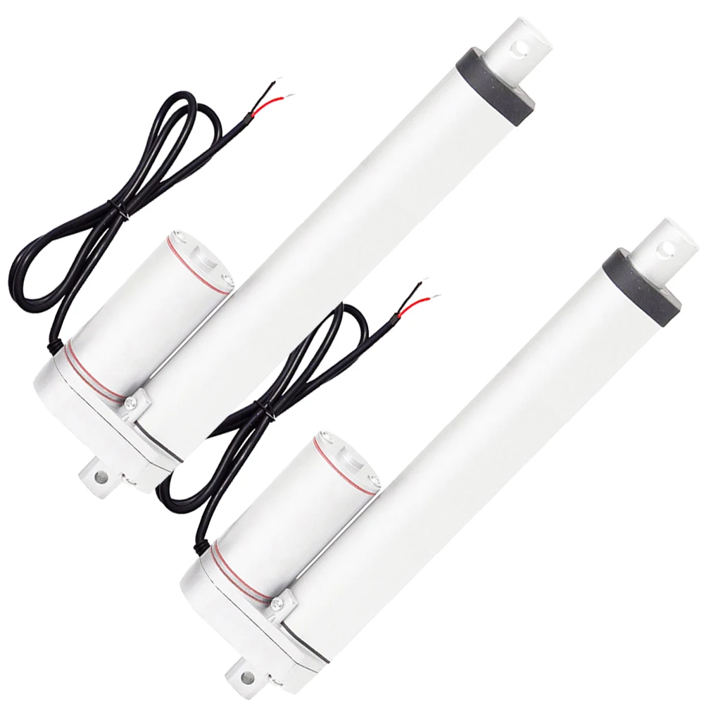 

A Pair of 250mm/10Inches Stroke DC 12Volt Mini Electric Linear Actuator Tubular Motor Motion 1000N=100KG Max Load 14mm/sec Speed