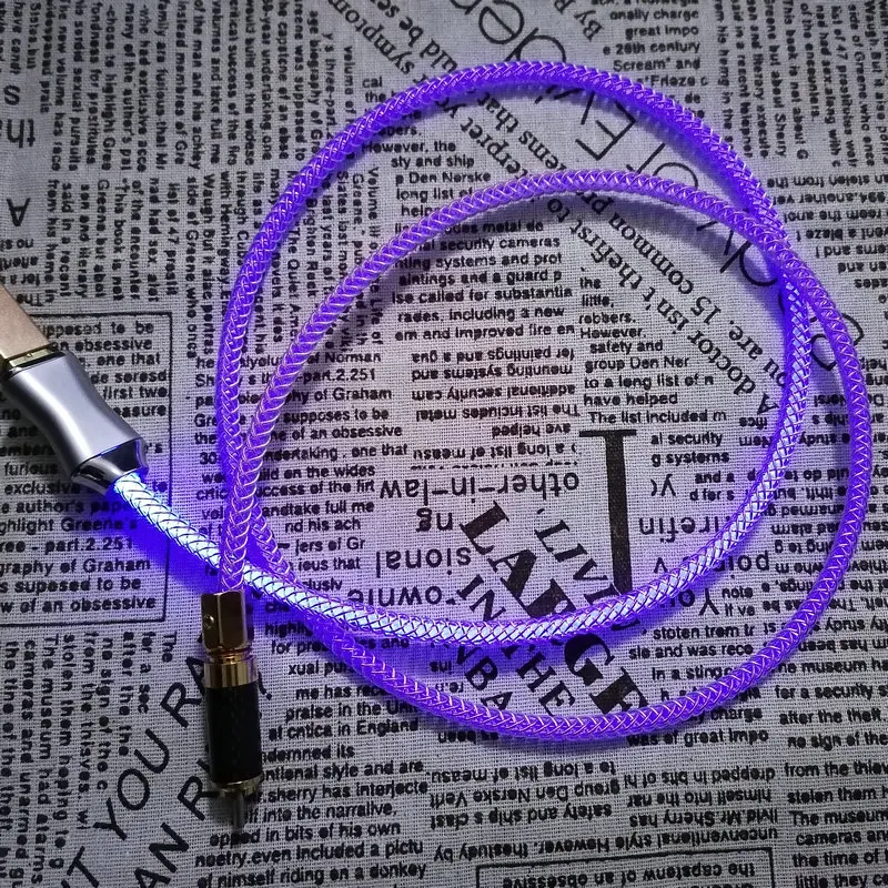 Гибкие кабели из Паракорда с RGB светильник кой для геймеров механическая