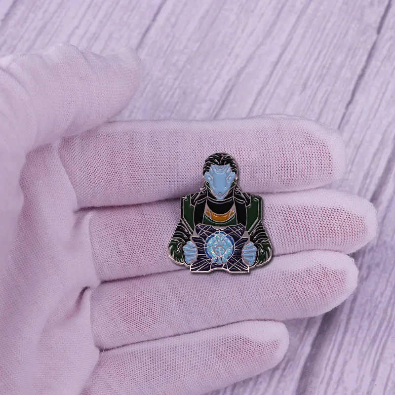 Металлическая брошь Loki мультяшный костюм для косплей |