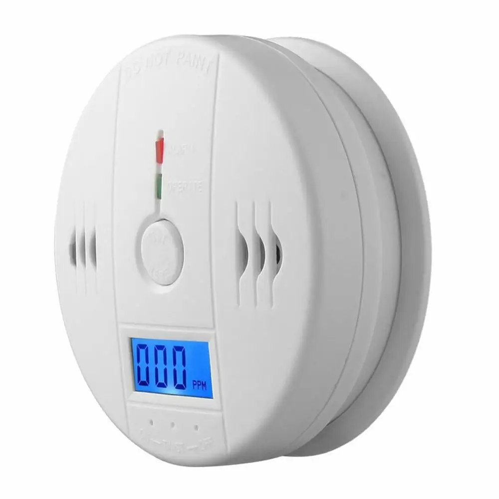 

Carbon Monoxide Sensor Work Alone Built-In Siren Sound Signaling Independent CO Alarm Poisoning Warning Alarm Gas Detector