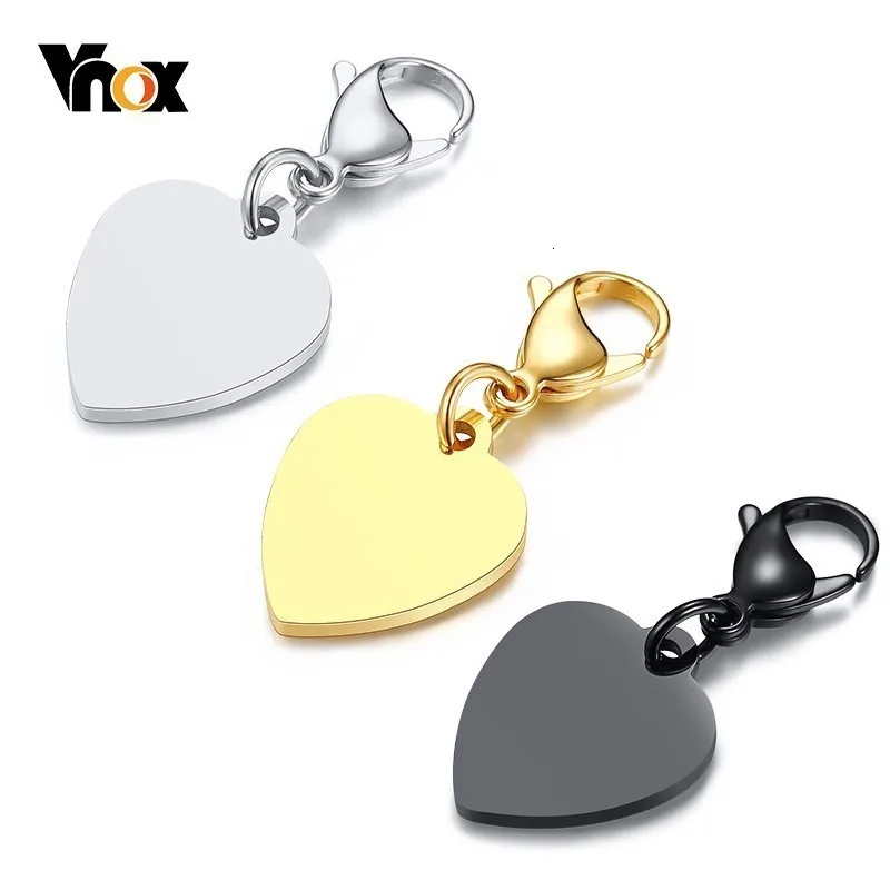 Классические брелки для ключей Vnox в форме сердца мужчин и женщин индивидуальная