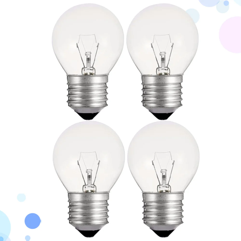 

4pcs Filament Bulb Light Bulb Glass Incandescent Bulbs E27 Tungsten Filament Lights