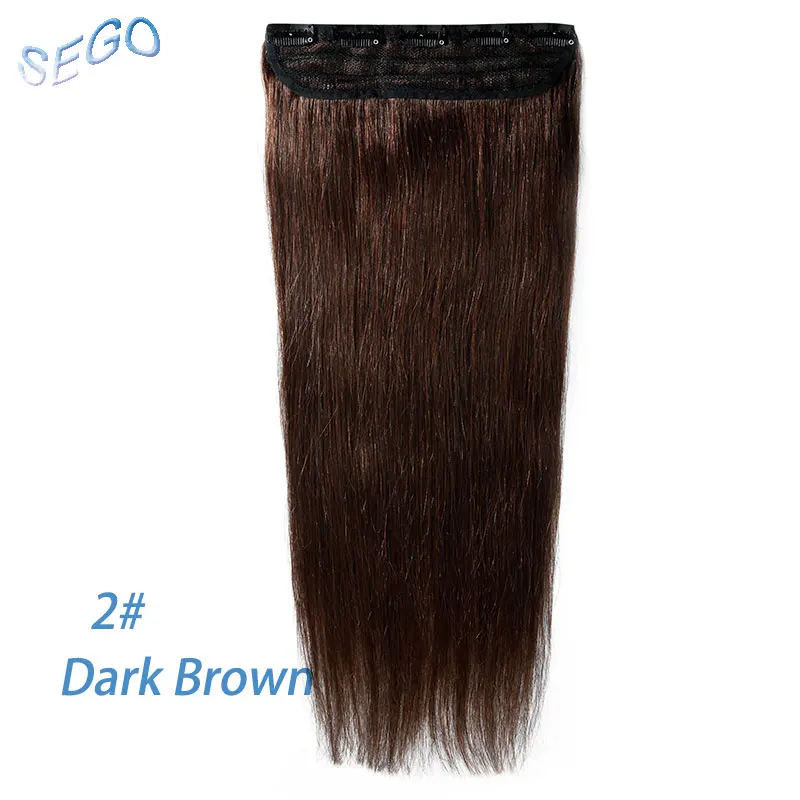 SEGO 1"-22" 80 г-100 г, Одна Деталь настоящие человеческие волосы для наращивания 1 p/w 5 клипс, Non-Волосы remy шт Прямые бразильские волосы