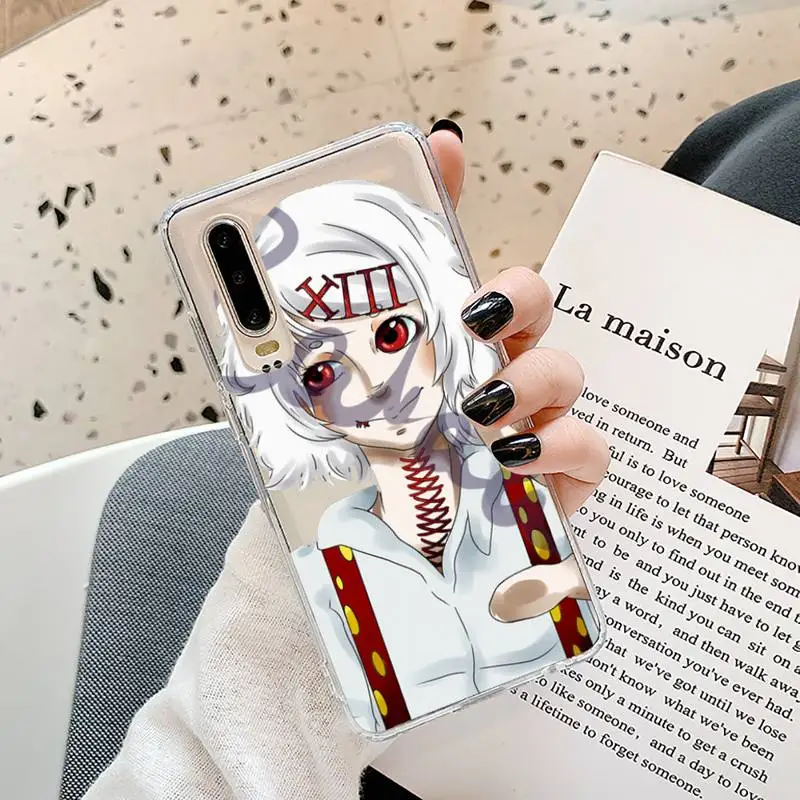 

anime JUUZOU SUZUYA Tokyo Ghouls Phone Case Transparent for Huawei P20 P30 P40 lite pro P smart 2019 honor 8x 10i