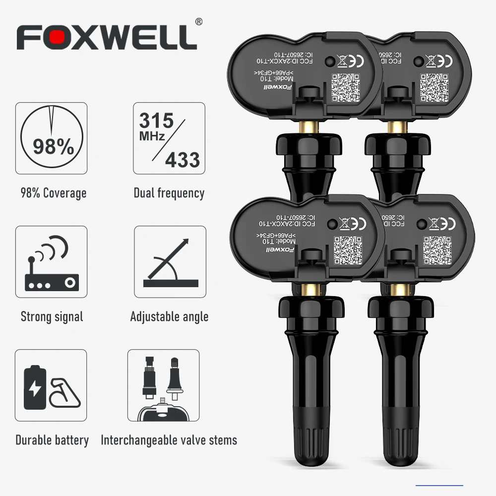 

Датчик давления в шинах Foxwell T10, 433 МГц, 315 МГц