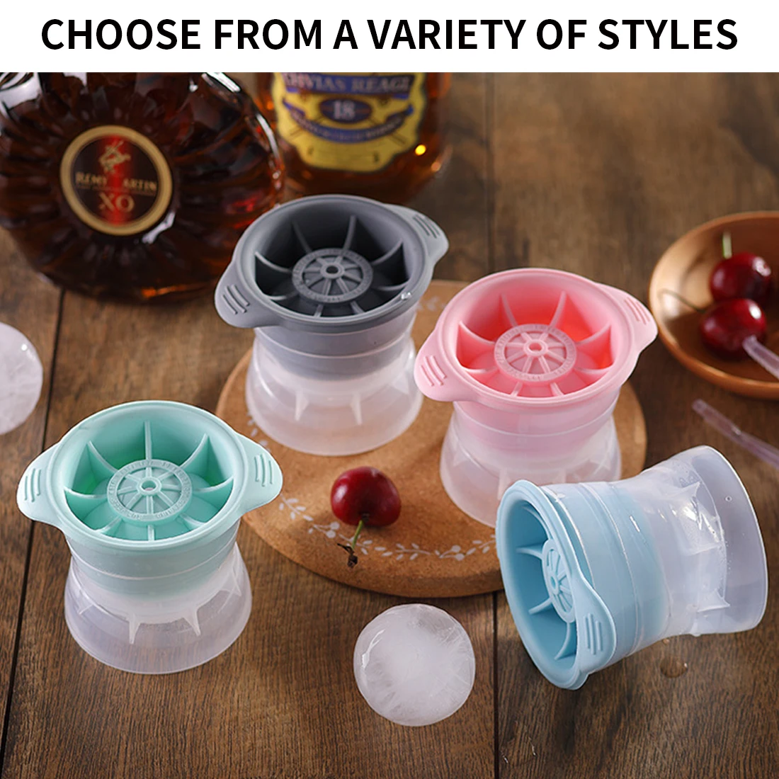 

Silicone Sphere Ice Ball Mold Silicone Ice Molds with Lid For Home and Kitchen Utensils and Mold DIY Cocktail Drink Making Mould