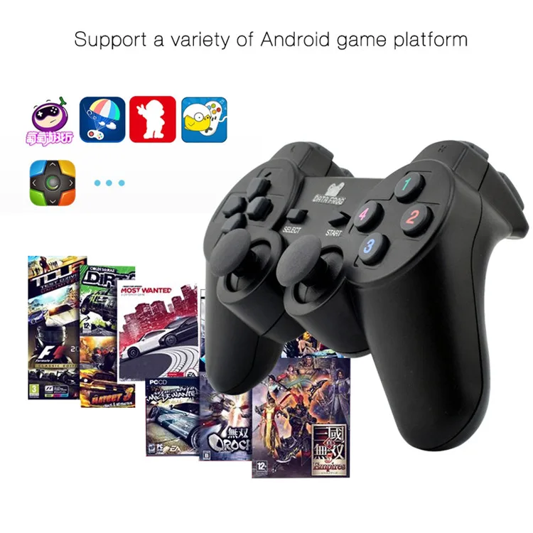 Данные Лягушка двойной 2,4G беспроводной игровой контроллер для Android смартфон Джойстик Геймпад для Android tv Box для ПК