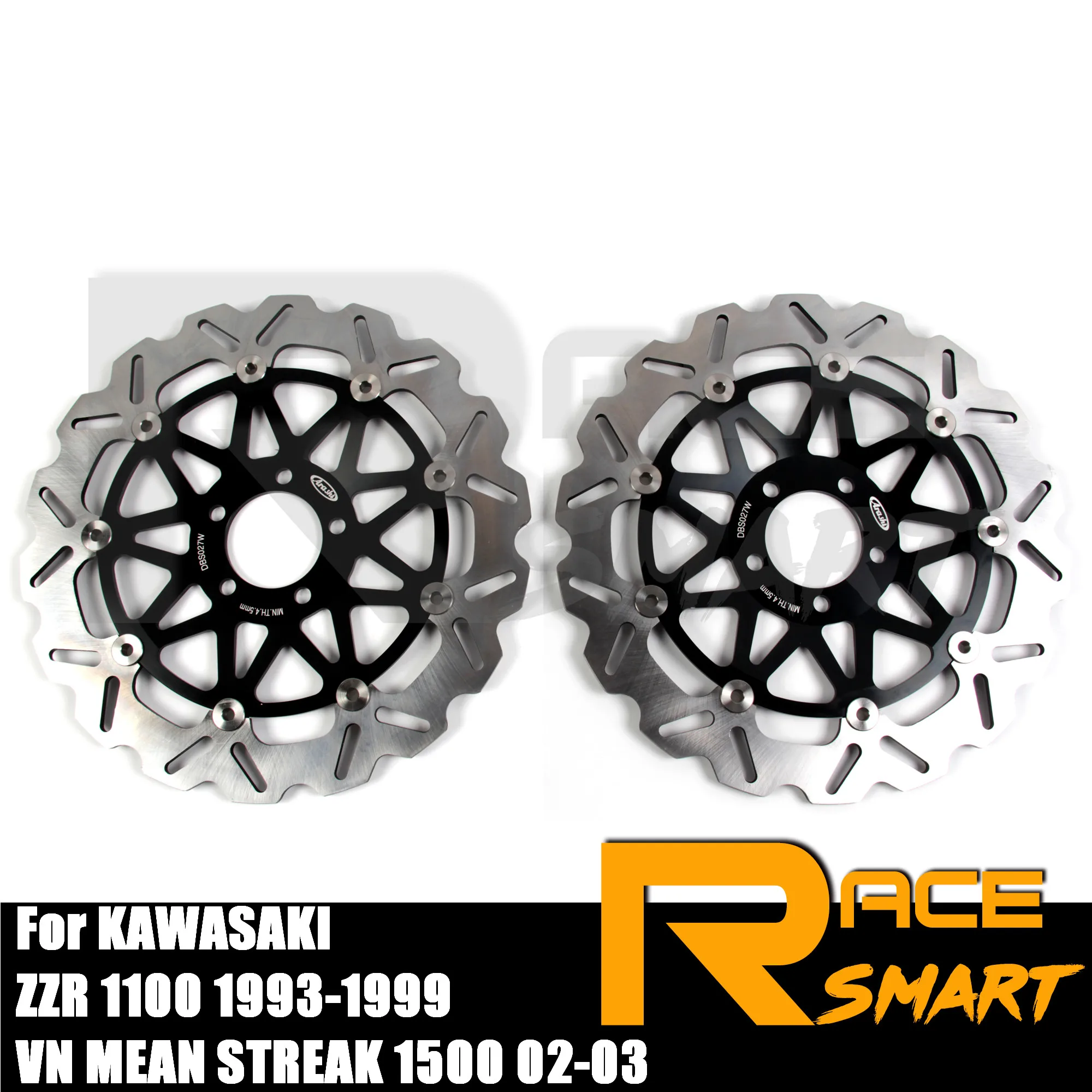 

Front Brake Discs For KAWASAKI ZZ1100R 1993-2001 Motorcycle CNC Brake Disk Rotor ZZ1100 R ZZ1100 R 1994 1995 1996 1997 1998 1999