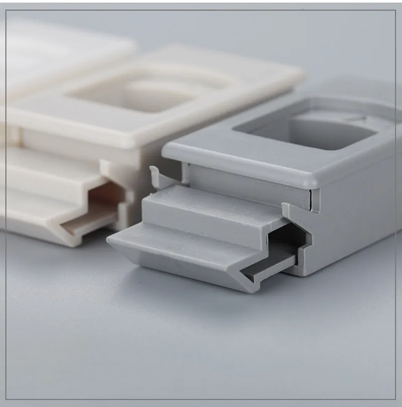 Невидимая ручка для шкафа с пружинной пряжкой застежка-защелка Пластиковые