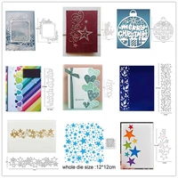 metal cutting dies cut mold christmas snowflake heart ornament frame scrapbook paper craft knife mould blade punch stencils dies