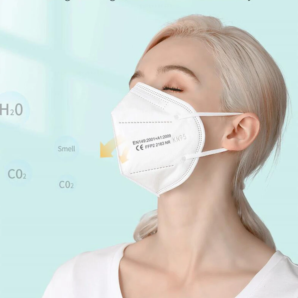 Ffp2 маска 100 шт Чешский 5 Слои FFP2 взрослых KN95 утверждения ffp2mask защиты ffp 2