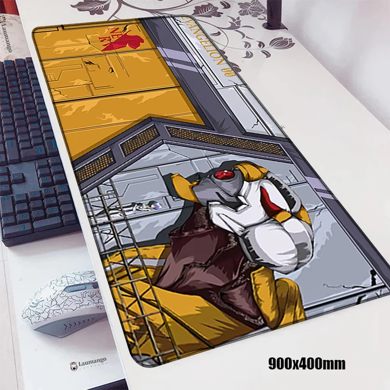 

Non-slip Mat Evangelion Gaming Mouse Pad Kawaii Large Pc Gamer Accessories Computer Desk Mousepad Company Mausepad Carpet Anime