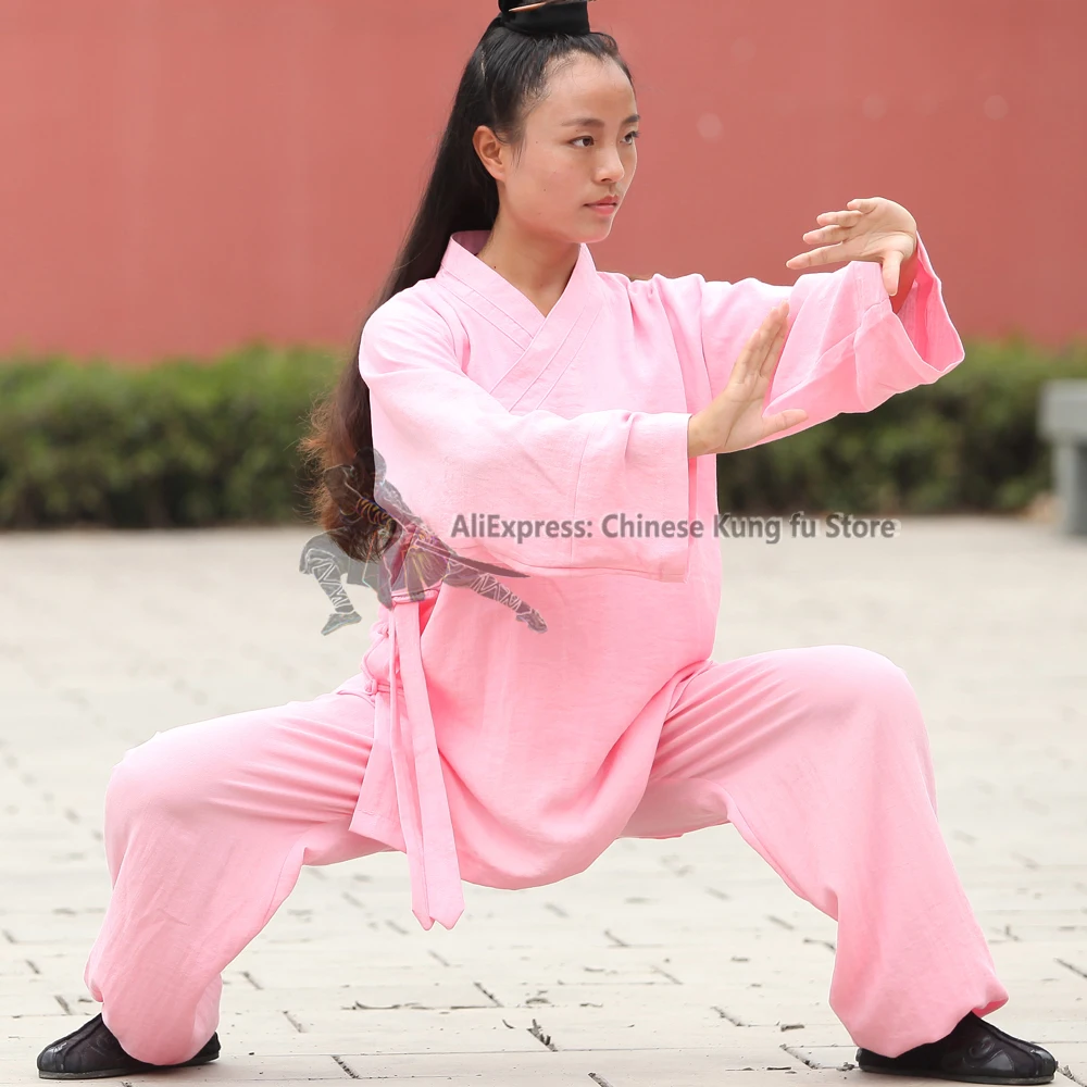 Custom Make 25 Colors Women's Daily Training Tai chi Suit Wing Chun Martial arts Shaolin Uniforms Kung fu Jacket pants |