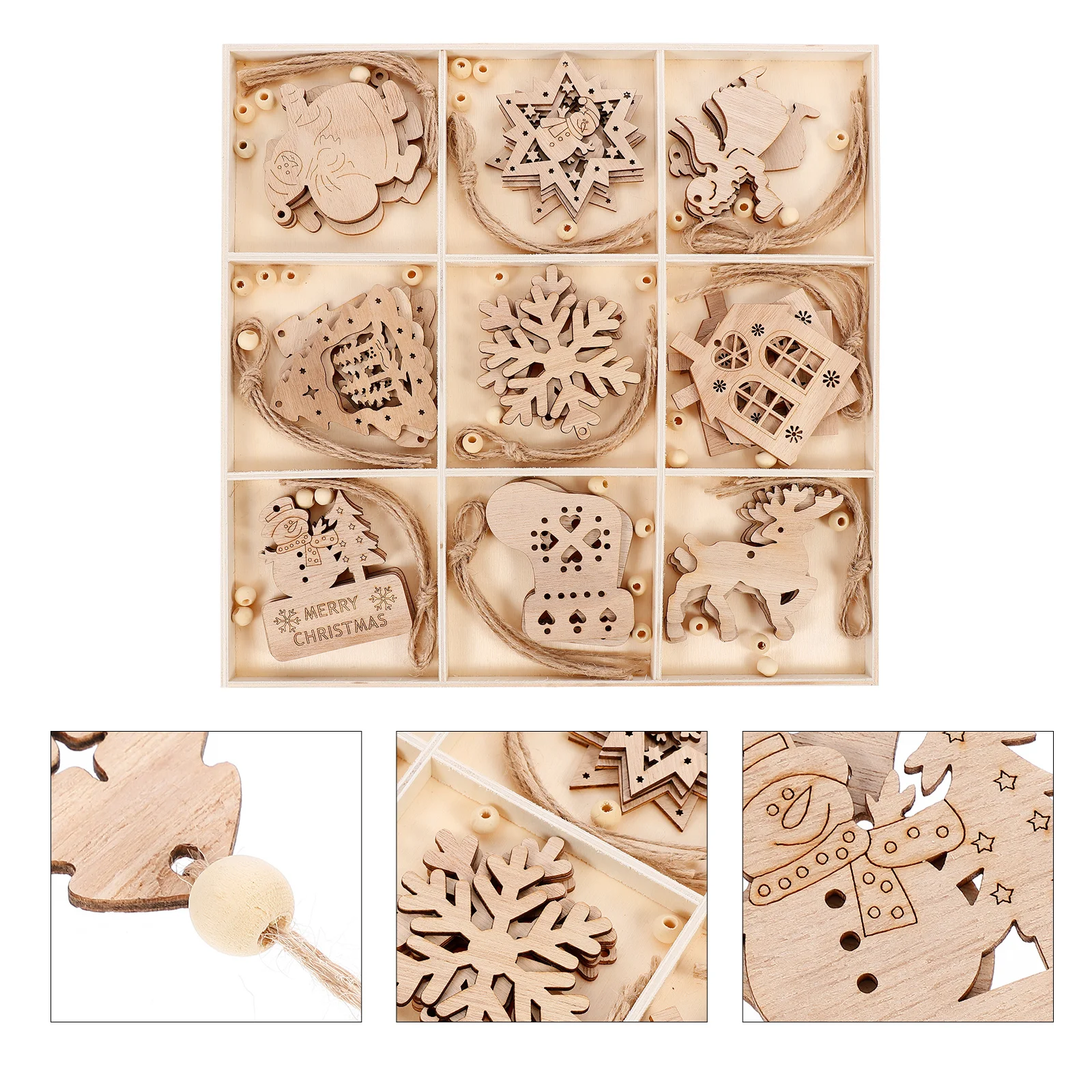 

1 набор, Деревянные Подвески с вырезами