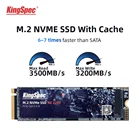 Жесткий диск KingSpec NVMe M.2, ssd 512 ГБ, 1 ТБ, 2 ТБ, с Dram pcie NVMe M key, внутренний жесткий диск 2280 для ПК, ноутбука, настольного компьютера, с Кэш-памятью