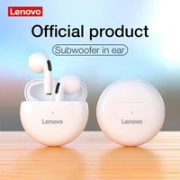 lenovo ht38 wireless earphones 9d stereo noise reduction heavy bass tws bluetooth compatible 5 0 mini in ear earbuds for sports