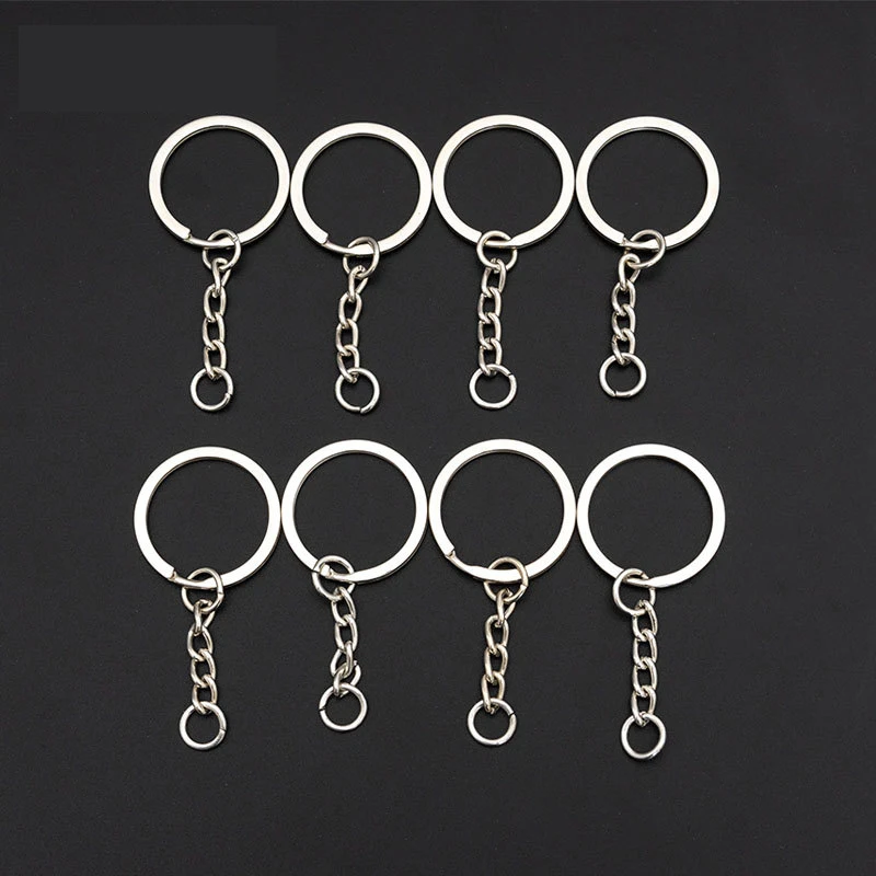 

SAINMAX 50pc/pack Key Chain Key Ring keychain 55mm Long Round Split Keyrings Keychain Jewelry Making Wholesale DIY