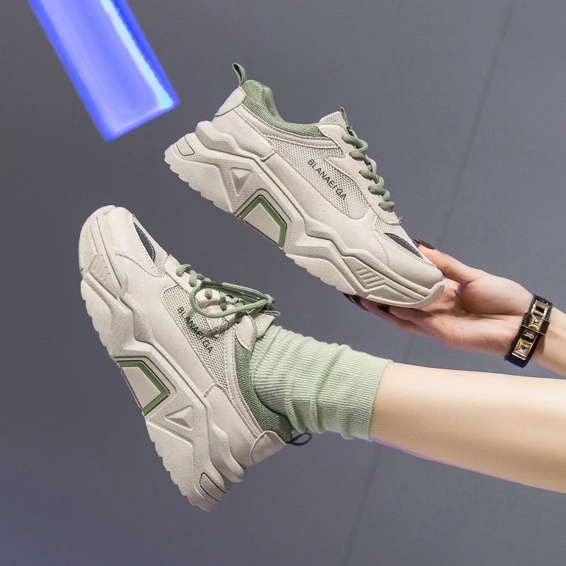 

Spring and summer casual non-slip shoes light and wear-resistant sports shoes thick bottom running fashion old shoes Z505