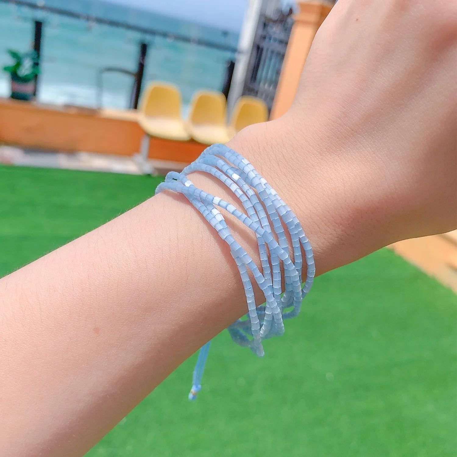 

C.QUAN CHI New Miyuki Beads Bracelet Handmade Multi-strand Beads Chain Bracelets for Women Armbands Boho Charm Pulsera Jewelry