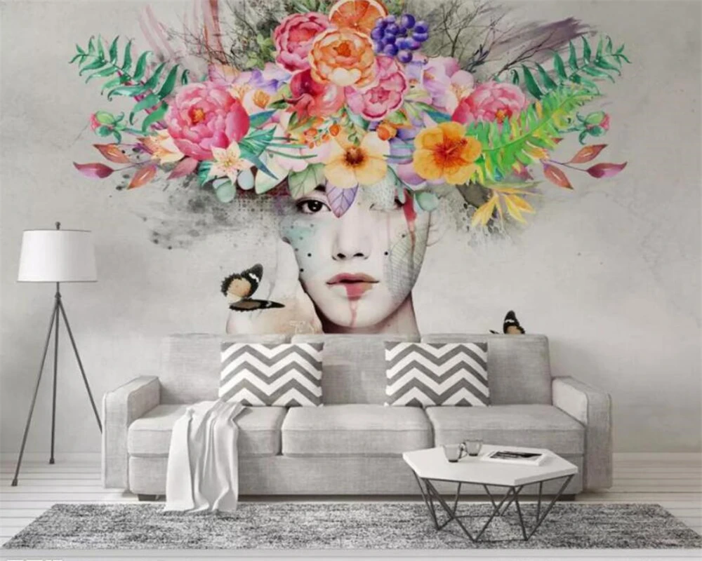 Фотообои 3D ручная роспись красота цветы розы декоративная живопись для спальни |