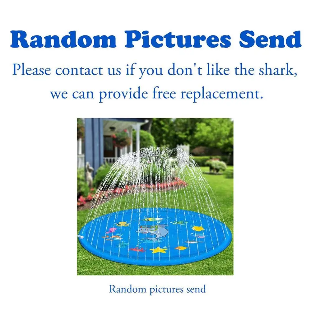 

Outdoor Lawn Beach Sea Animal Inflatable Water Spray Kids Sprinkler Play Pad Mat Water Games Beach Mat Cushion Toys Fun