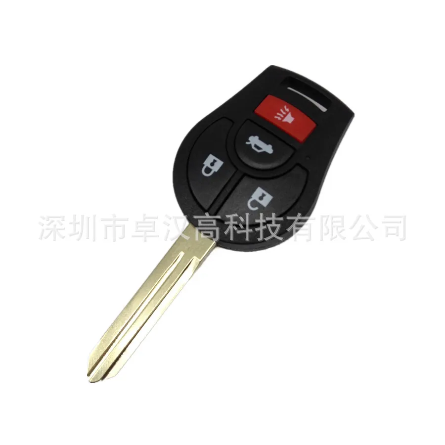 Для Nissan Rasheen Wingroad Almera вместо Оригинального заводского автомобильного ключа KENI 3 + 1