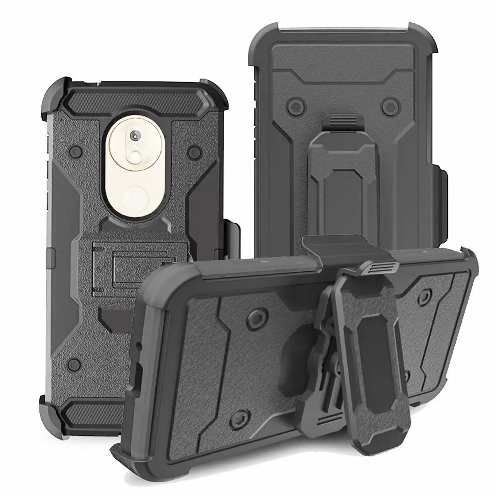 Для Motorola Moto G7 power case сверхмощный ударопрочный Прочный чехол-гибрид чехол с зажимом для ремня чехол для Moto G5/E4 Plus