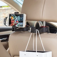 lazy storage mobile phone holder car back seat hook multi function hanging bracket rear seat phone headrest bracket