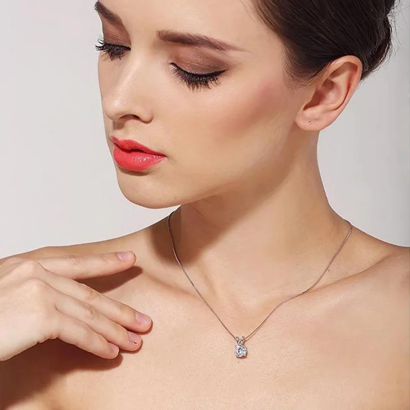 

Charm Jewelry Crystal Pendant Chain Chunky Statement Choker Necklace