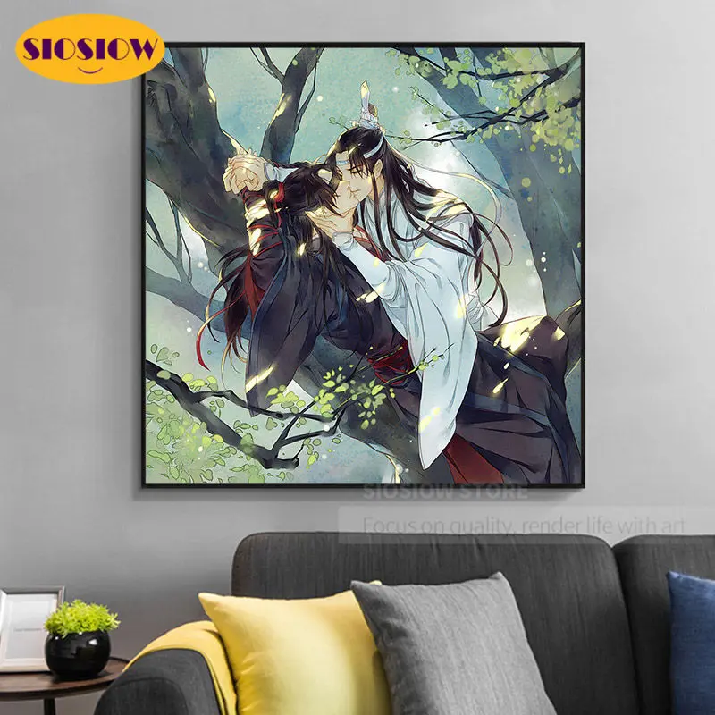 Набор для алмазной вышивки SIOSIOW 5d мозаика из круглых страз с мотивом МО дао ЗУ Ши