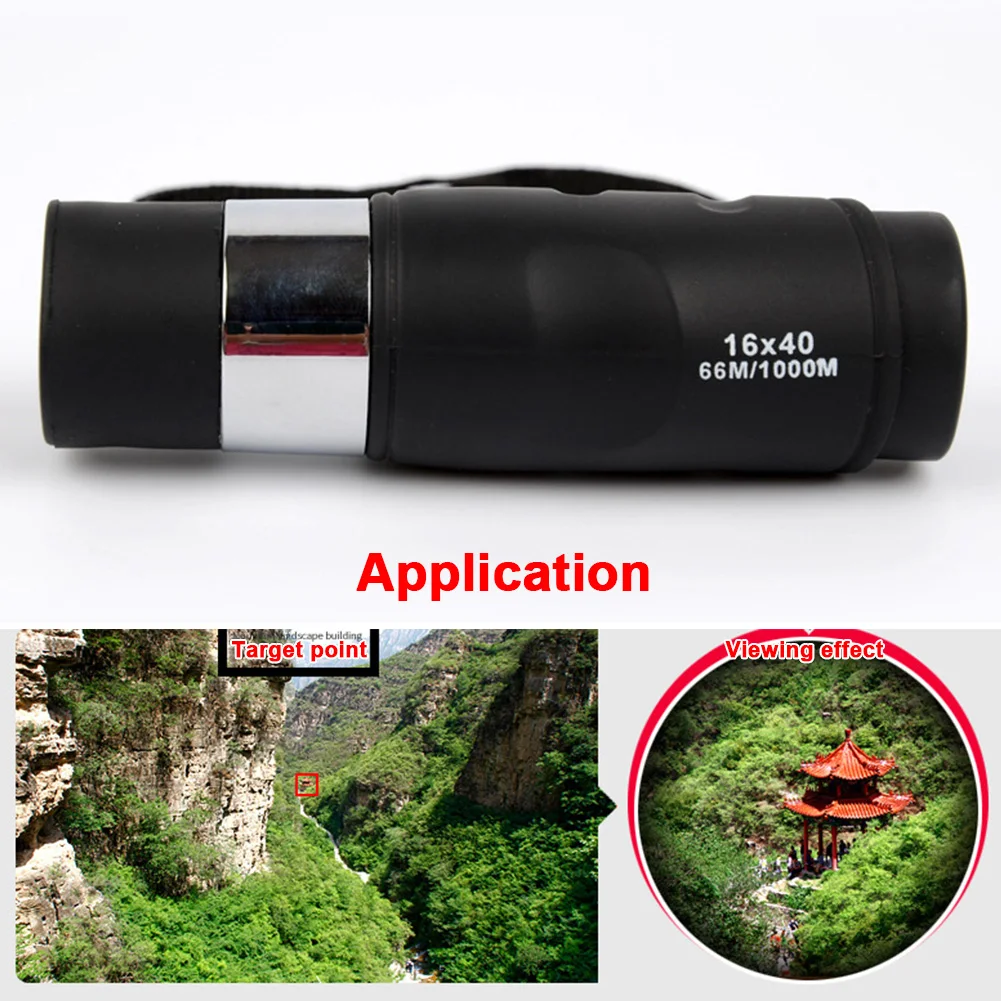 16X40 Портативный монокулярный мини Телескоп для охоты кемпинга ночного видения