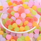 Миниатюрные искусственные конфеты, кабошон из смолы с плоской обратной стороной, для украшения, для скрапбукинга, аксессуары для волос сделай сам, 13 мм, 50 шт.