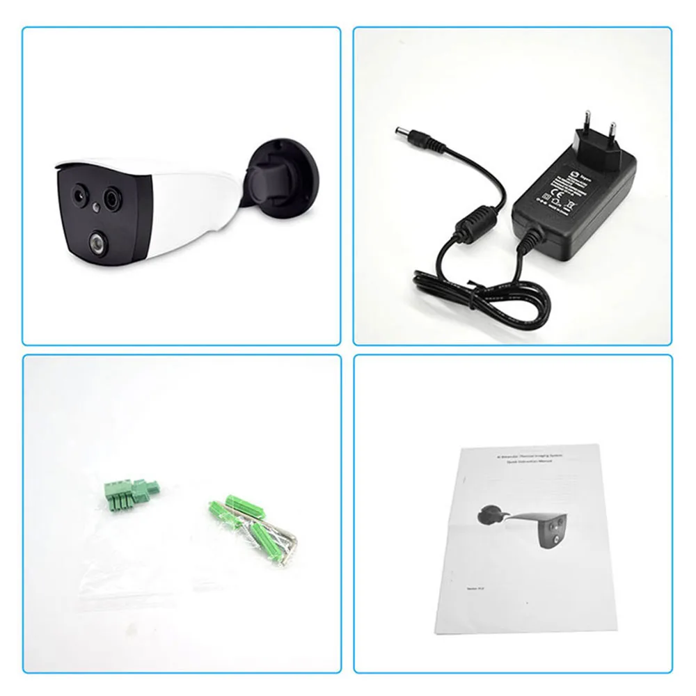 Camera 1080P IP Camera AI Human Body Temperature indicator Thermal Binocular Camera for Fever Detection with Alarm ima