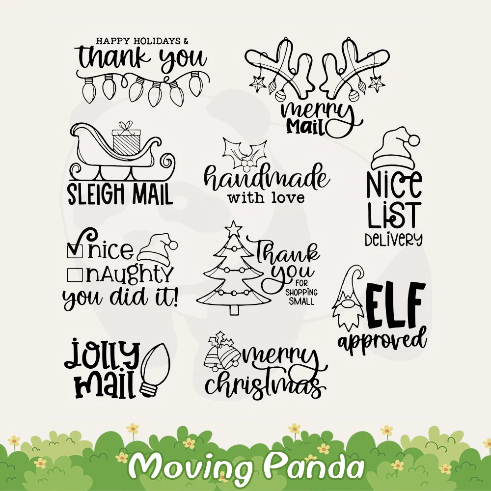 Рождественские металлические штампы и шаблон для рукоделия Скрапбукинг