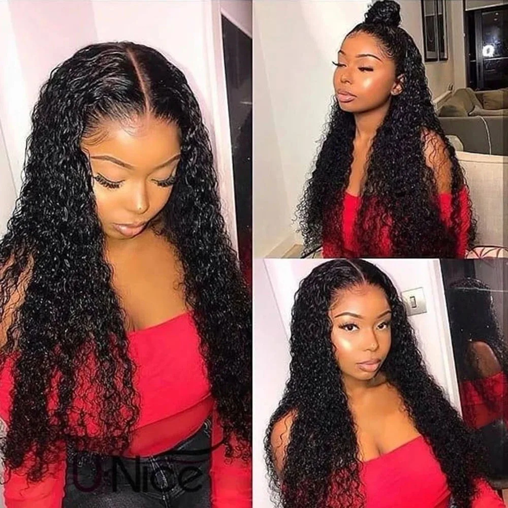 Афро кудрявые вьющиеся парики на сетке спереди человеческие волосы бразильские