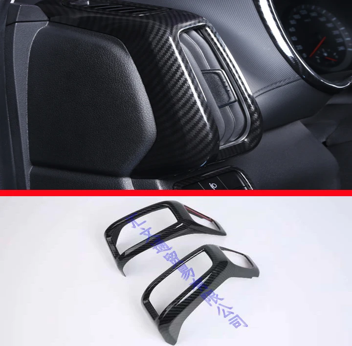 

Для Hyundai ix35 2018 2019 Стильная крышка из углеродного волокна с вентиляционным отверстием искусственная рамка молдинг украшение акцент Стайлинг