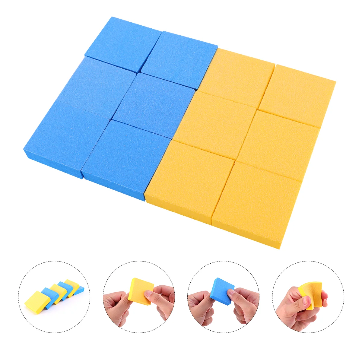 

100pcs Double-sided Nail Buffer File Polishing Block Nail Grinding Sanding Nail Grinding Block for Nail Salon (Random Color)