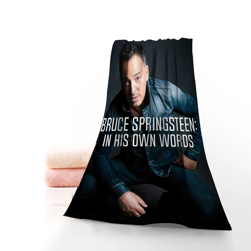 Новое пляжное полотенце из микрофибры с принтом Брюса спринстина |