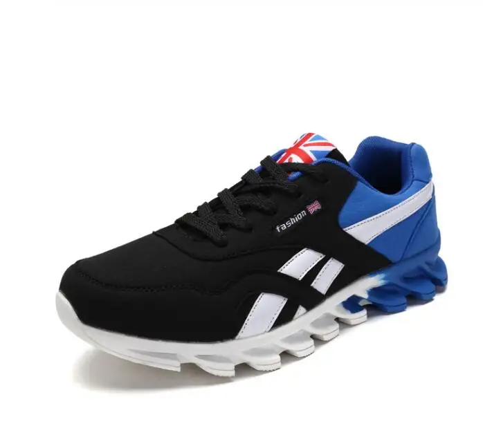 Туфли мужские дышащие повседневная обувь на плоской подошве синие красные серые