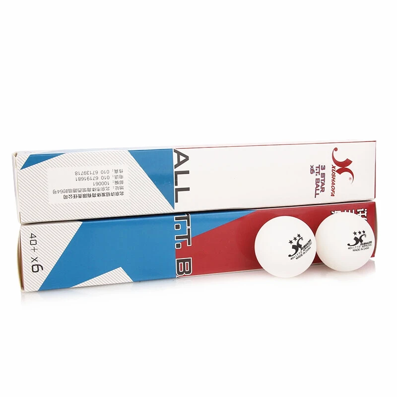12 balls Xushaofa 3-star 40+ G40+ XSF бесшовные ITTF одобренный материал пластик белый поли настольный теннис мяч пинг-понг - Цвет: 12 balls