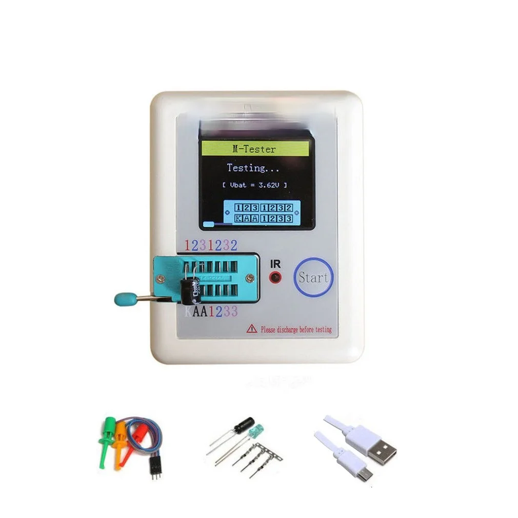 

TC1 Colorful 3.5inch TFT Screen Multifunctional TFT Backlight Transistor Tester For Diode Triode Capacitor Resistor Test